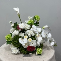 T-FT002 Centre de table en soie blanche de haute qualité, décoration artificielle, grandes boules de fleurs de 60 cm pour arrangements de mariage