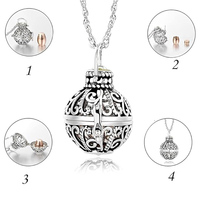 Collier vintage en argent avec inscription du dieu urn, médaillon commémoratif, pendentif pour arbre, dans son cœur, bijoux de crème souvenir