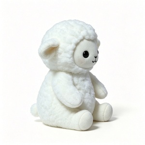 Mochila de Peluche de Cordero Personalizada, Oveja Blanca de Peluche, Juguete de Cordero Adorable, Oveja de Peluche Suave, Muñeco de Cordero de Granja, Relleno de Algodón PP, 51-99cm - Product Image 4