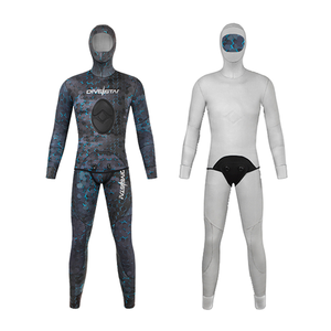 DIVESTAR Custom Top and Pants 3mm CR <span class=keywords><strong>Neopreno</strong></span> Impermeable Recubierto de titanio Trajes de pesca submarina para hombres y mujeres - Product Image 3