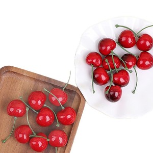 Cerezas Artificiales Decorativas de 2.4cm, de Espuma y Plástico Ecológico, para Decoración del Hogar, Hoteles, Navidad, Halloween y Festivales - Product Image 4
