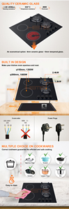 Nuevo Diseño de Estufa de Gas y Vitrocerámica de 4 Quemadores para Cocina - Product Image 3