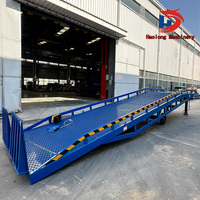Rampe de quai mobile hydraulique portable 8 tonnes 10 tonnes pour conteneurs, rampe de chargement pour chariots élévateurs, rampe de quai fixe de haute qualité pour camions