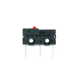 Mini interruptor de plástico M89 KW12 de alta sensibilidad, diseño compacto, 2 pines, palanca corta