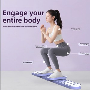 Appareil de fitness pour la maison : <span class=keywords><strong>Machine</strong></span> à ski pour les jambes, entraîneur de jambes coulissant d'intérieur, amincisseur de cuisses, équipement de mise en forme corporelle - Product Image 2