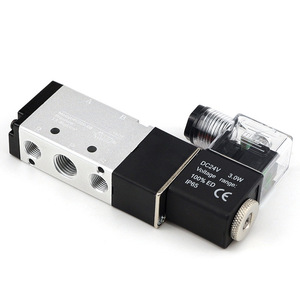 Vanne de commande solénoïde Dde Dade Pneumatics 4V210-08, 2 positions, 5 voies, DC 24 12 36 110V 3.0W 100% Ed - Product Image 4