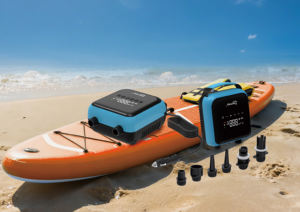 Bomba Eléctrica para Tabla de Paddle Surf con Apagado Automático, Inflado/Desinflado, Conector de Coche 12V DC, Portátil para Tablas de SUP, Kayaks y Tiendas de Campaña Inflables - Product Image 4