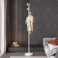 Porte-manteau pas cher sur pied en métal, design branche d'arbre, avec support à chapeaux et base ronde