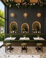 Fournisseur de mobilier de restaurant sur mesure, mobilier moderne pour boulangerie, banquettes de restaurant, ensemble de tables de restaurant, design d'intérieur