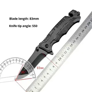 Navaja Plegable de Acero Inoxidable de Grado Industrial al por Mayor, de Alta Dureza, para Supervivencia en la Naturaleza, Defensa Personal, Táctica y Actividades al Aire Libre - Product Image 5
