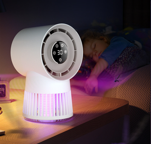 Ventilador de lámpara para mosquitos 2 en 1, ventilador de escritorio portátil para el hogar, repelente de mosquitos - Product Image 6