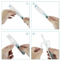 100 Protège-Sondes Jetables de Qualité Alimentaire pour Thermomètre Numérique, Manchons de Protection Transparents en LDPE/EVA de 98 mm, Étui Latéral