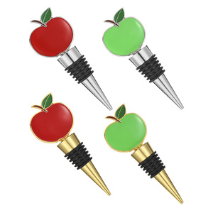 Bouchon de bouteille en alliage rouge et vert pour vin, cadeau de fête - Product Image 4