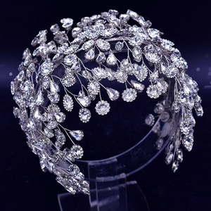 Accessoires de bijoux de cheveux de <span class=keywords><strong>mariage</strong></span> bandeaux en strass pour mariée <span class=keywords><strong>mariage</strong></span> couronne reine diadème couvre-chef de mariée - Product Image 5