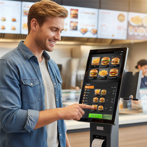 Kiosco de Pago Autoservicio de 24, 27, 32 y 43 Pulgadas con Lector de Códigos de Barras y Dispensador de Efectivo Táctil Capacitivo para Helados - Product Image 6