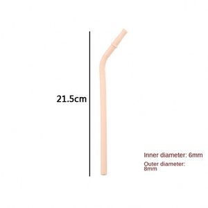 Biodegradable Eco Friendly Bar Accessories Organic Natural Wholesale Customized Logo Color <b>Reusable</b> Silicone Drinking <b>Straws</b> - Product Image 5