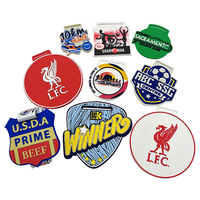 Médailles personnalisées en caoutchouc souple PVC, médailles en silicone pour enfants, football, dames, éducation, briques, étoiles, design, natation, sports