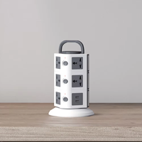 Multiple Plug Handle Tower Extension Board Protection contre les surcharges Extension électrique Trailing Socket Universal Outlet Power Strip