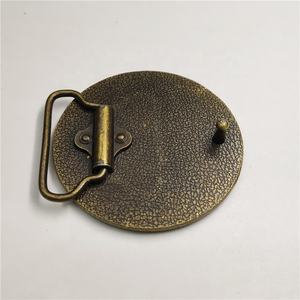 Fivela de Cinto Redonda de Metal Estilo Cowboy Ocidental DIY, Fivela Personalizável para Cobertura Própria - Product Image 4