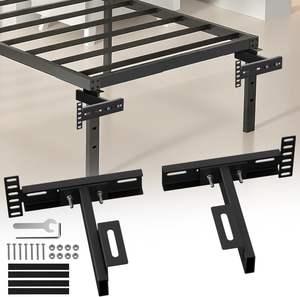 Supports de tête de lit pour cadre de lit métallique, supports réglables pour <span class=keywords><strong>kit</strong></span> d'<span class=keywords><strong>extension</strong></span> de pied de lit, compatibles avec les lits Twin, Full, Queen et King - Product Image 3