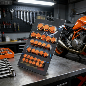 Cache-vis décoratif hexagonal pour moteur de moto et scooter, pièces de modification - Product Image 6