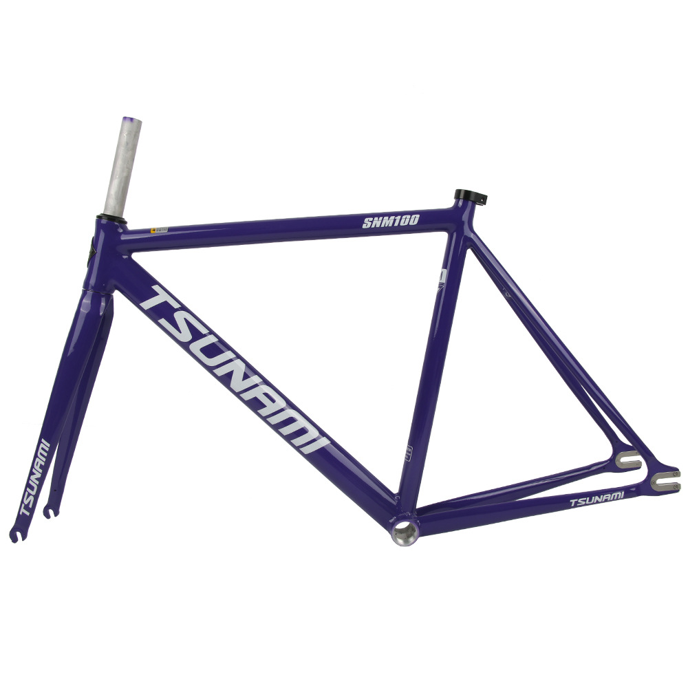 Tsunami SNM100 700C Aluminum Fixed Gear Bike Frame & Fork - 49Cm