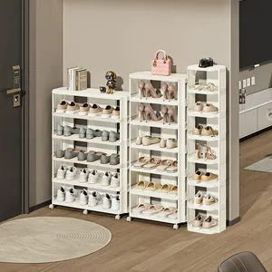 Ayakta plastik ayakkabı raf ve organizatör kitaplık oturma odası ayakkabı dolabı kolay kurulum tipi