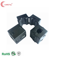 Kabel Inti Ferit Terbelah dengan Klip, Warna Hitam, Abu-abu, Ukuran 3.5/5.5/6.5/7/8mm