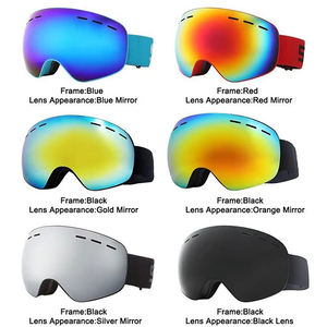 Lunettes de ski design OEM, grandes, anti-buée, polarisées, étiquette, lunettes de sport de neige, coupe-vent, lunettes de ski de course, logo personnalisé - Product Image 5