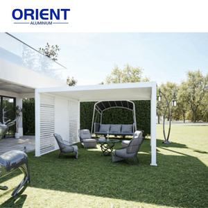 Système de pergola étanche de qualité supérieure Persiennes <span class=keywords><strong>en</strong></span> aluminium réglables Ecrans de confidentialité <span class=keywords><strong>Kit</strong></span> de pergola <span class=keywords><strong>en</strong></span> aluminium bioclimatique - Product Image 4