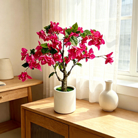 Zweifarbige Hochzeits-Tischdekoration Künstlicher Bougainvillea-Baum Kunstblumen Event Weihnachts- und Geburtstagsdekoration