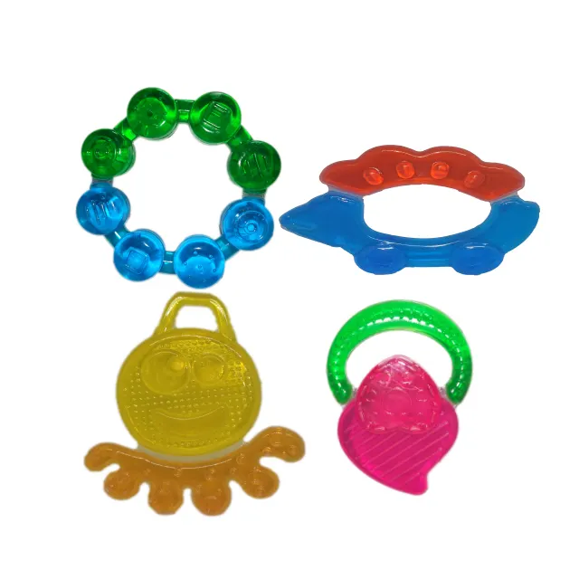 Two-color EVA material baby teether teething toy and Water Filled Baby Teether