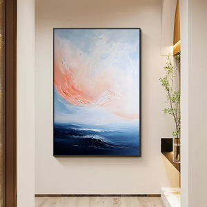 Dipinto 100% Fatto a Mano di <span class=keywords><strong>Paesaggi</strong></span> <span class=keywords><strong>Marini</strong></span> e Terrestri, Opera d'Arte Moderna Astratta per Arredamento Soggiorno - Product Image 1