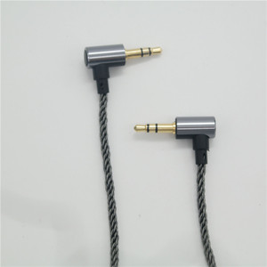 Cable de audio macho de 3,5 mm a 3,5 mm, chapado en plata, de 8 hilos, con blindaje trenzado para dispositivos digitales - Product Image 4