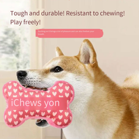 Jouets en peluche pour chiens et chats JXANRY pour la Saint-Valentin et jouets sonores - Durables, faciles à mâcher, design classique