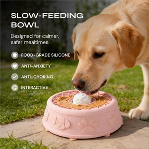 Nuevo 2026 Cuenco de silicona para lamer líquidos para perros, SIN BPA, con bola rodante, antideslizante, comedero lento, juguete para lamer - Product Image 3