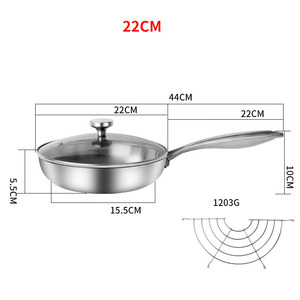 Sartén para carne de 20-28cm <span class=keywords><strong>con</strong></span> <span class=keywords><strong>colador</strong></span>, utensilios de cocina, sartén de <span class=keywords><strong>acero</strong></span> <span class=keywords><strong>inoxidable</strong></span> - Product Image 6