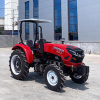 Traktor Pertanian Mini LUYU 4X4 50hp 70HP Mesin Diesel dengan Kanopi