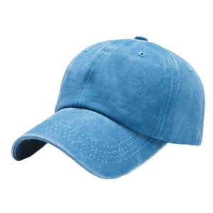 Venta al por mayor de 6 paneles de algodón lavado gorras de béisbol BSCI certificado Multicolor deportes gorra para correr logotipo personalizado con tela común - Product Image 4