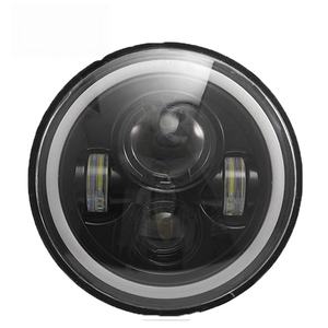 Faro LED de 7 Pulgadas, DRL Redondo H4 con Aro Halo, Ojo de Ángel, 60W 6000K 6000lm, Universal para Autos y Motocicletas, Compatible con Wrangler JK JL 12V - Product Image 6