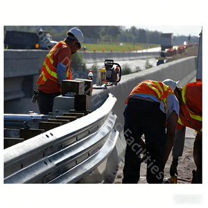Barrières <span class=keywords><strong>de</strong></span> circulation routière professionnelles, garde-corps galvanisés à chaud pour les routes, traitement <span class=keywords><strong>de</strong></span> surface - Product Image 1