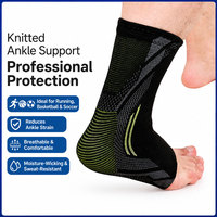 Manchon de compression sportif pour cheville, attelle élastique respirante en tricot pour la course, le basketball et la gym