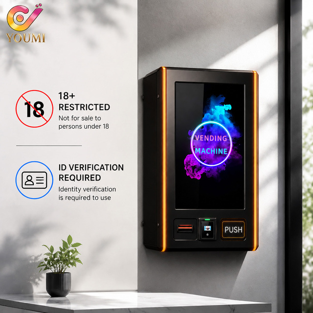 Original Design Open SDK API ZYN SNUS Mini Vending Machine Wall-mounted with ID Verification for Nightclubs Small Items