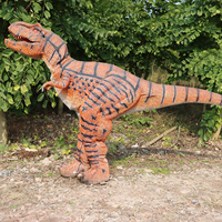 Costume de dinosaure animatronique réaliste personnalisé 2026 avec jambes cachées pour la vente en intérieur/extérieur, parcs d'aventure, musées, expositions