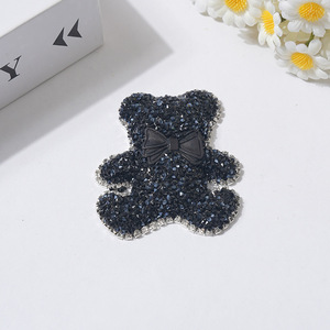 Ciondoli a Forma <span class=keywords><strong>di</strong></span> Orsetto con Fiocco in Resina 3D, Cristalli <span class=keywords><strong>di</strong></span> <span class=keywords><strong>Zucchero</strong></span>, per Decorazione Fai-da-Te <span class=keywords><strong>di</strong></span> Custodie per Telefoni e Accessori per Capelli - Product Image 3