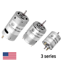 Moteur électrique personnalisé Shunli 12v-48v DC à couple élevé 18000 tr/min 15000 tr/min à balais 775