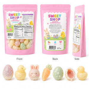 Wholesale Assorted <strong>Easter</strong> Egg Bunny Shape Liquid Jam Filled Wax Candy 12oz Bagged Fruity Chewable Wax Bottle <strong>Sweets</strong> - Product Image 4