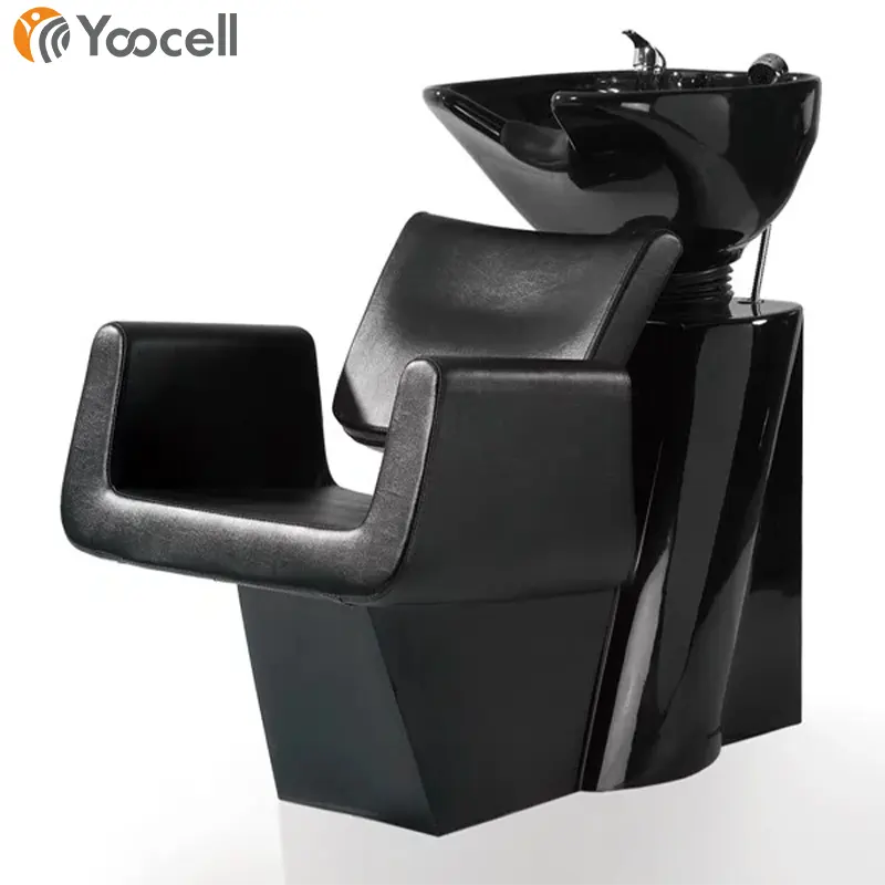 Yoocell Hair Salon Equipment Shampoo Bed Hair Wash Sink Shampoo Chair Ceramic Bowl