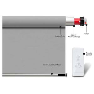 Moteur d'ombrage de rouleau de fenêtre motorisé panneau <span class=keywords><strong>solaire</strong></span> intelligent stores occultants évier cuisine jour et nuit stores enrouleurs - Product Image 3