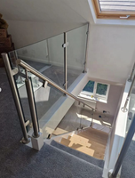Moule de balustrade en acier inoxydable préfabriqué pour main courante d'escalier, garde-corps industriel, poteaux métalliques, style européen moderne